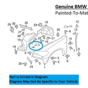 Painted 2008-2014 BMW X6 Headlamp Washer Cover | Genuine OEM
