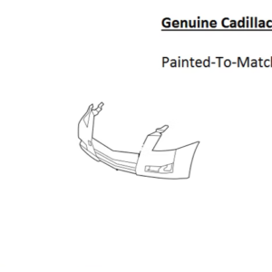 Painted 2008-2014 Cadillac CTS Front Bumper Cover | Genuine OEM