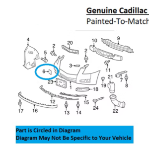 Painted 2009-2014 Cadillac CTS Front Tow Hook Cover | Genuine OEM