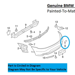 Painted 2009-2016 BMW Z4 Rear Tow Hook Cover | Genuine OEM