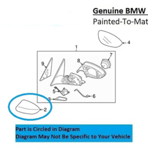 Painted 2009-2016 BMW Z4 Side Mirror Cover | Genuine OEM