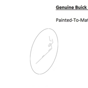 Painted 2010-2016 Buick Lacrosse Fuel Door | Genuine OEM