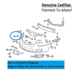 Painted 2010-2016 Cadillac SRX Headlamp Washer Cover | Genuine OEM