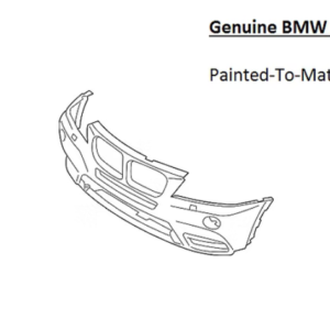Painted 2011-2014 BMW X3 Front Bumper Cover | Genuine OEM