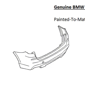 Painted 2011-2014 BMW X3 Rear Bumper Cover | Genuine OEM
