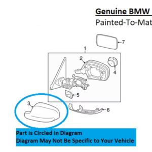 Painted 2011-2014 BMW X3 Side Mirror Cover | Genuine OEM