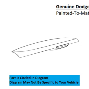 Painted 2011-2020 Dodge Durango Rear Spoiler | Genuine OEM