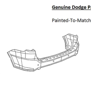 Painted 2011-2022 Dodge Durango Rear Bumper Cover | Genuine OEM