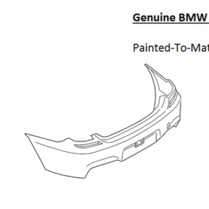 Painted 2012-2019 BMW M6 M6 Gran Coupe Rear Bumper Cover | Genuine OEM