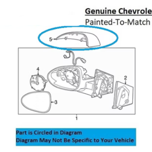Painted 2012-2020 Chevrolet Sonic Side Mirror Cover | Genuine OEM