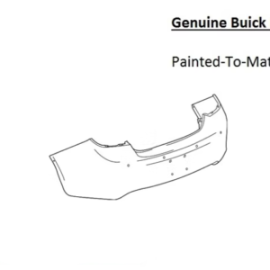 Painted 2012 Buick Verano Rear Bumper | Genuine OEM