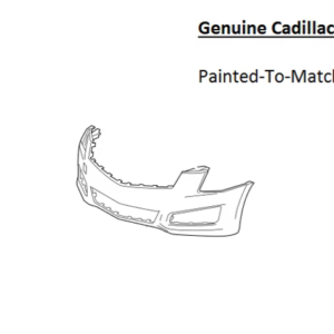 Painted 2013-2014 Cadillac ATS Front Bumper Cover | Genuine OEM