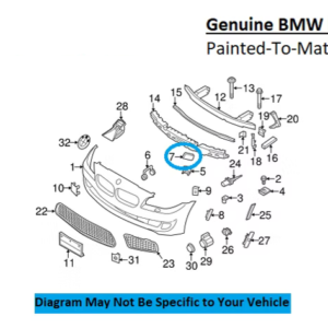 Painted 2013-2016 BMW M5 Headlamp Washer Cover | Genuine OEM