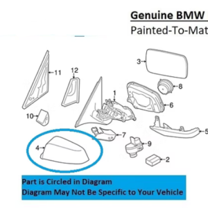 Painted 2013-2016 BMW M5 Side Mirror Cover | Genuine OEM