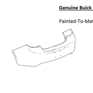 Painted 2013-2017 Buick Verano Rear Bumper Cover | Genuine OEM