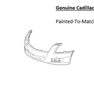Painted 2013-2017 Cadillac XTS Front Bumper Cover | Genuine OEM