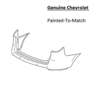 Painted 2013-2017 Chevrolet Traverse Rear Bumper | Genuine OEM