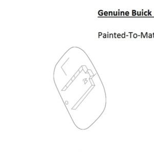 Painted 2013-2022 Buick Encore Fuel Door | Genuine OEM