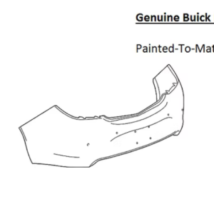 Painted 2014-2017 Buick Regal Rear Bumper Cover | Genuine OEM