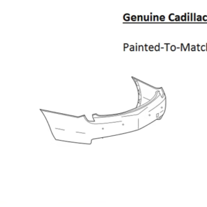 Painted 2014-2017 Cadillac XTS Rear Bumper Cover | Genuine OEM
