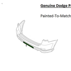 Painted 2014-2017 Dodge Durango Rear Hitch Cover | Genuine OEM