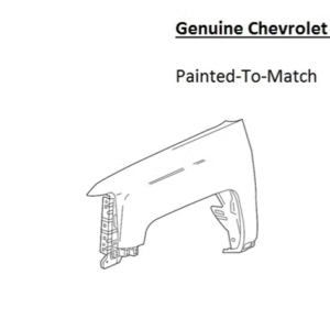 Painted 2014-2018 Chevrolet Silverado 1500 Front Fender | Genuine OEM