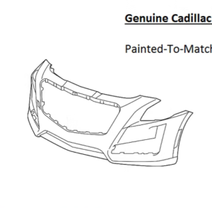 Painted 2014-2019 Cadillac CTS Front Bumper Cover | Genuine OEM