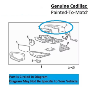 Painted 2014-2019 Cadillac CTS Side Mirror Cover | Genuine OEM
