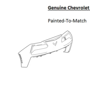 Painted 2014-2019 Chevrolet Corvette Rear Bumper Cover | Genuine OEM