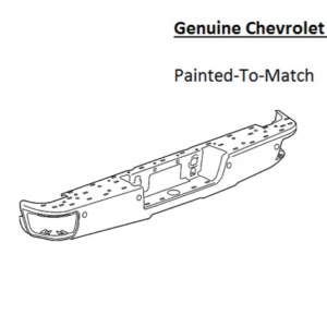 Painted 2014-2019 Chevrolet Silverado 1500 Rear Bumper | Genuine OEM