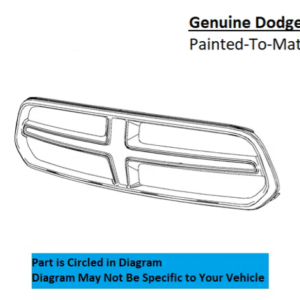 Painted 2014-2020 Dodge Durango Front Grille Surround | Genuine OEM