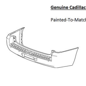 Painted 2015-2016 Cadillac Escalade ESV Rear Bumper Cover | Genuine OEM