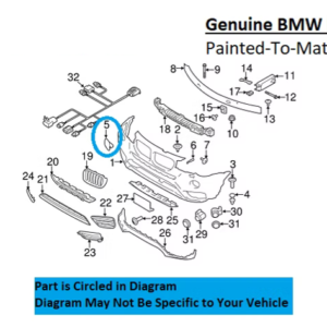 Painted 2015-2017 BMW X3 Headlamp Washer Cover | Genuine OEM