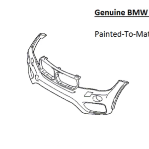 Painted 2015-2019 BMW X6 Front Bumper Cover | Genuine OEM