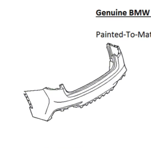 Painted 2015-2019 BMW X6 Rear Bumper Cover | Genuine OEM