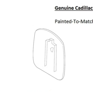 Painted 2015-2019 Cadillac ATS Coupe Fuel Door | Genuine OEM
