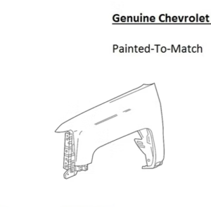 Painted 2015-2019 Chevrolet Silverado 2500 3500 Front Fender | Genuine OEM