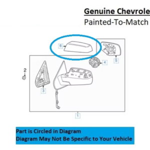 Painted 2015-2019 Chevrolet Silverado 2500 3500 Side Mirror Cover | Genuine OEM