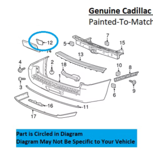 Painted 2015-2020 Cadillac Escalade ESV Rear Access Cover | Genuine OEM