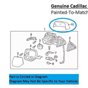 Painted 2015-2020 Cadillac Escalade Side Mirror Cover | Genuine OEM