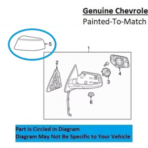 Painted 2015-2020 Chevrolet Tahoe Side Mirror Cover | Genuine OEM