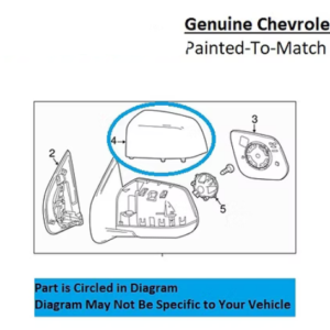 Painted 2015-2022 Chevrolet Colorado Side Mirror Cover | Genuine OEM