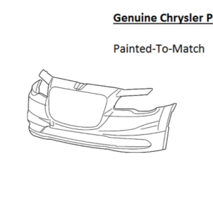 Painted 2015-2023 Chrysler 300 Front Bumper Cover| Genuine OEM