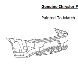 Painted 2015-2023 Chrysler 300 Rear Bumper Cover | Genuine OEM