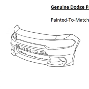 Painted 2015-2023 Dodge Charger Front Bumper Cover | Genuine OEM