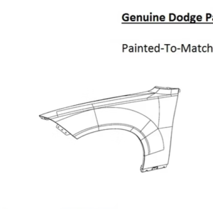 Painted 2015-2023 Dodge Charger Front Fender | Genuine OEM