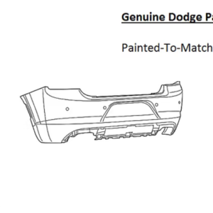 Painted 2015-2023 Dodge Charger Rear Bumper Cover | Genuine OEM