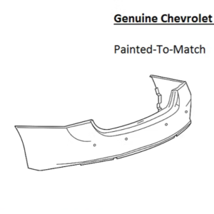 Painted 2016-2018 Chevrolet Malibu Rear Bumper Cover | Genuine OEM