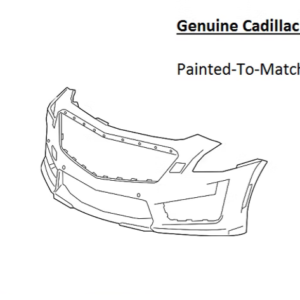Painted 2016-2019 Cadillac CTS V Front Bumper Cover | Genuine OEM