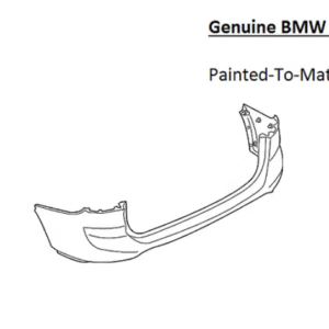 Painted 2016-2022 BMW X1 Rear Bumper Cover | Genuine OEM